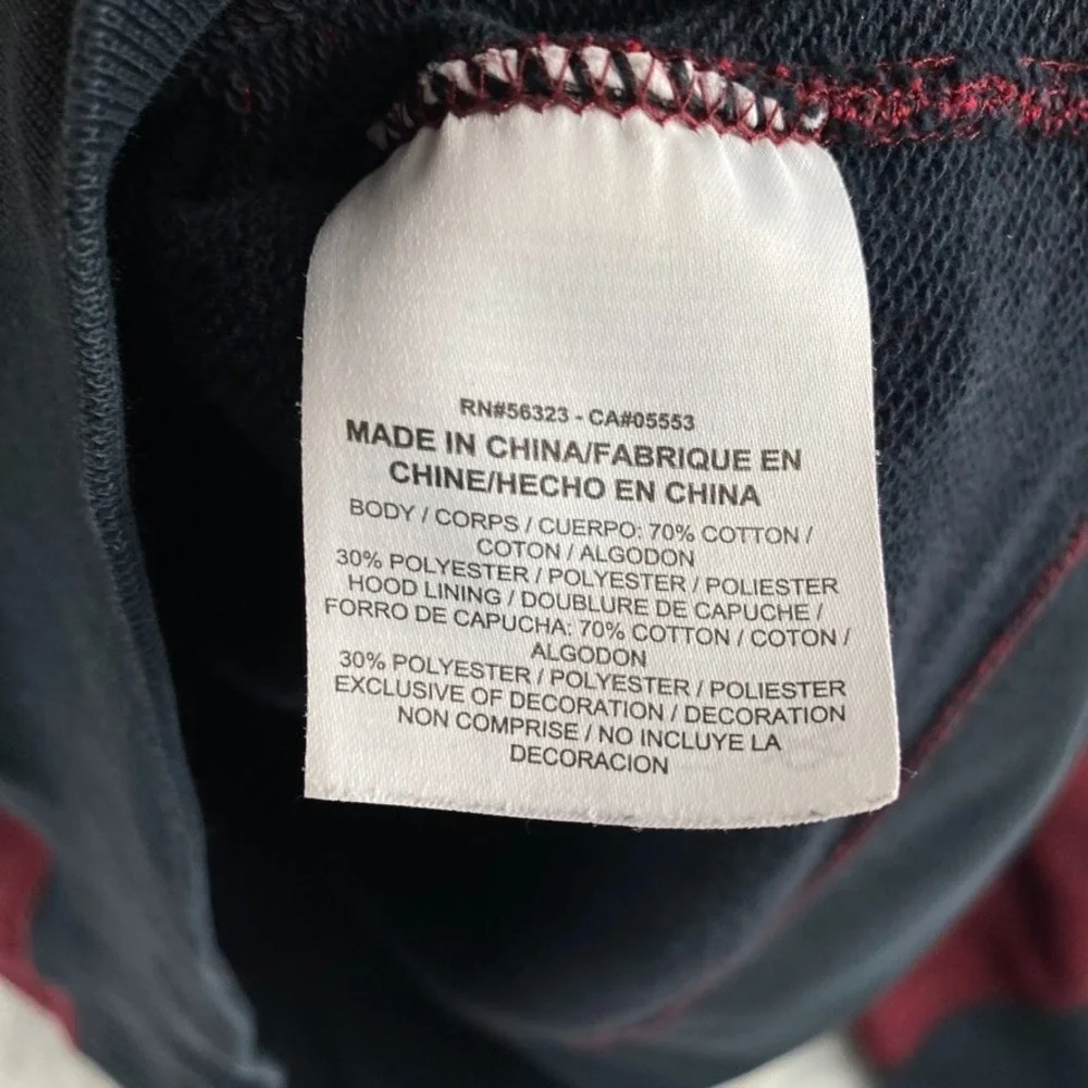Nike Hoodie Mens Large Red French Terry Shoebox Pullover Hooded Sweatshirt AW77 - Picture 6 of 11